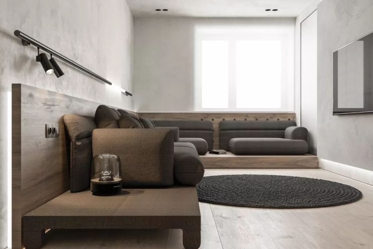 现代灰色极简风格Pastel Violet公寓设计